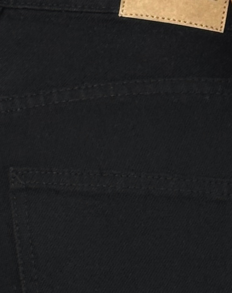Low Rise Parallel Jeans in Rinse Black - Image 6