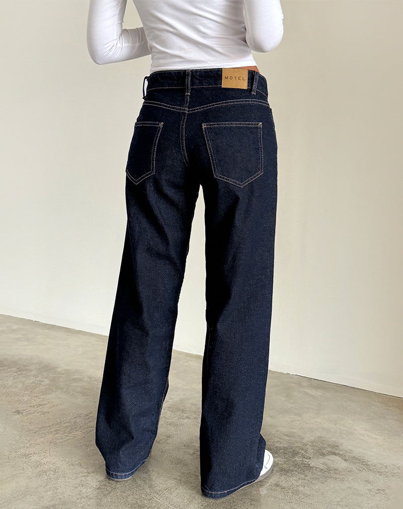 Low Rise Parallel Jeans in Indigo - Image 3